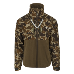 DRAKE MST Guardian Flex Eqwader Full Zip Old School Fleece Jacket (DW7375-016) - Drake