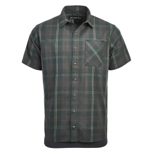 VERTX Men's Guardian Stretch Pine Plaid SS Shirt (F1-VTX1432-PNP)