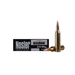 Nosler NOSLER Trophy Grade .243 Win 90Gr AB 20rd Box Rifle Ammo (48263) - $55.84 at GritrSports