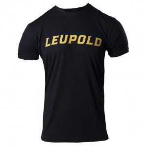 LEUPOLD Men's Wordmark Black Tee, XXL (180242)