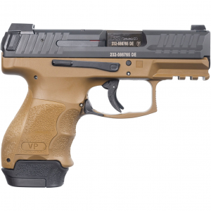 HK VP9SK 9mm 3.39in 1x15rd/2x12rd FDE Subcompact Pistol (81000817)
