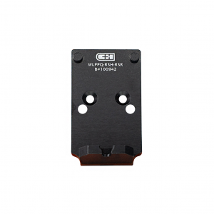 C&H PRECISION WEAPONS Optics Adapter Plate with Integrated Rear Sight for Walther PPQ/Q4/Q5 and Trijicon RMR/SRO, Holosun 407C/507C/508C/508T (WLPPQ-RSH-RSR)