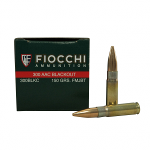 FIOCCHI Range Dynamics .300 Blackout 150Gr FMJBT 50rd Ammo (300BLKC)