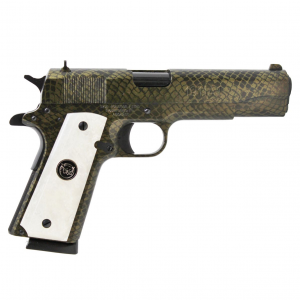 IVER JOHNSON ARMS 1911 A1 Water Moccasin Snakeskin .45 ACP 5in 8rd Semi-Automatic Pistol (1911A1-Water-Moccasin)
