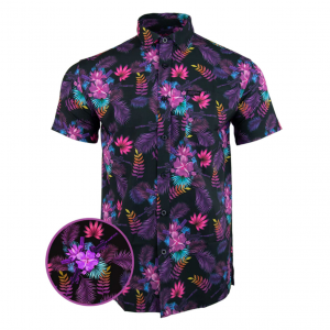 RETRO RIFLE Tropics Purple Large Shirt (TROPICSPURPLE-L)