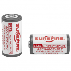 SUREFIRE SFLFP123 2-Pack Lithium Iron Phosphate Rechargeable Batteries (SUR-SFLFP123)