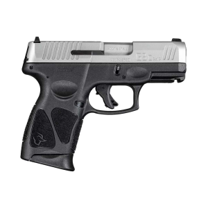 TAURUS G3C 9MM 3.26in 12+1rd Black and Stainless Striker Fired Semi-Auto Pistol (1-G3C939-2x12)