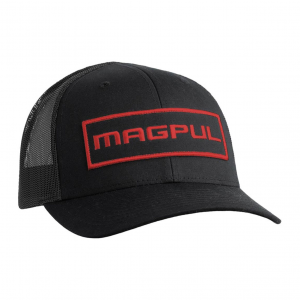 MAGPUL Wordmark Patch Trucker One Size Fits Most Black/Red Hat (MAG1104-604)