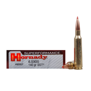HORNADY Superformance 6.5x55mm 140 Grain SST Ammo, 20 Round Box (85507)