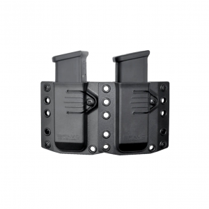BRAVO CONCEALMENT 3.0 RH Black Double Magazine Pouch For Glock 43/S&W Shield 9mm (BC60-2001)