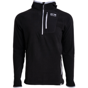 KINGS CAMO Men's XKG Covert 1/2 Zip Black Hoodie With Face Mask (XKG4214-BLK)