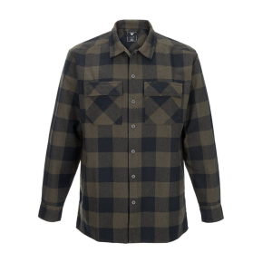 VERTX Men's Last Line Marshland Plaid Flannel Shirt (F1-VTX1522-MSHP)