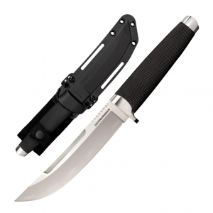 COLD STEEL Outdoorsman 6in Straight Back Blade Black Kray-Ex Handle Fixed Knife with Sheath (CS-35AP)