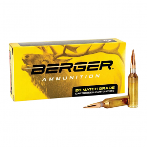 BERGER BULLETS Elite Hunter 6.5mm PRC 156Gr HP 20rd Box Ammo (50010)