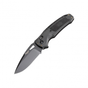 HOGUE SIG K320 Nitron 3.5" Drop Point Black Folding Knife (36370)