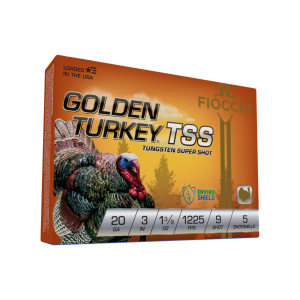 FIOCCHI Golden Turkey TSS #9 20 Gauge 3" 1.375oz 1175fps 5rd Ammo (203TSS9)