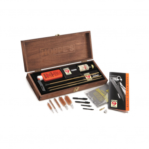 HOPPE'S Deluxe Gun Cleaning Kit with Wood Presentation Box (BUOX)