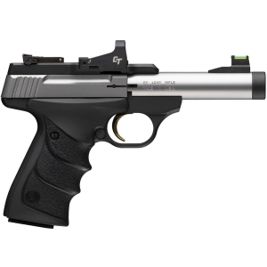 BROWNING Buck Mark Micro Bull 22 LR 4.4in 10rd Stainless Red Dot Suppressor Ready Pistol (51595490)