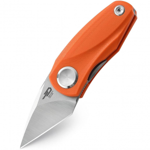 BESTECH KNIVES Tulip 1.53in Linerlock Orange Folding Knife (BG38C)