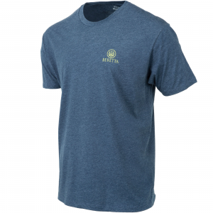 BERETTA Men's Legacy Navy Heather Short Sleeve T-Shirt (TS218T1890051Y)