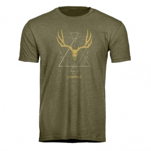 LEUPOLD Men's Buck Skull Medium Light Olive T-Shirt (184158)