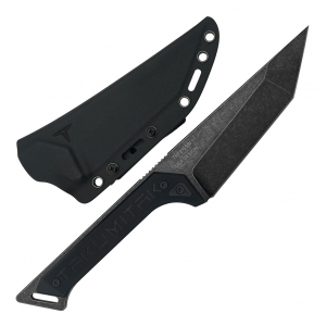 TAKUMITAK Charge Stonewash D2 Tanto Blade G10 Handle Fixed Knife with Kydex Sheath (TKF215SW)