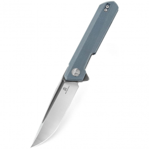 BESTECH KNIVES Bestechman Dundee 3.35in Linerlock Gray G 10 Folding Knife (BMK01F)