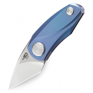 BESTECH KNIVES Tulip 1.53in Titanium Blue Folding Knife (BT1913B)