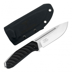 TAKUMITAK Takumi Silver D2 Drop Point Blade G10 Handle Fixed Knife with Kydex Sheath (TKF208SL)