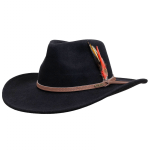 OUTBACK TRADING Cooper River Wool Hat (1391-BLK)