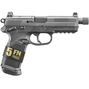Fn America FN AMERICA FNX-45T 45 ACP 5.3in 10rd Black SA/DA Pistol With 5 Mags Bundle (66-101633) - $1029.99 at GritrSports