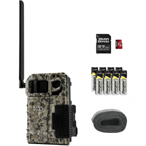SPYPOINT Link-Micro-LTE Cellular Trail Camera Pack with 8 AA Batteries and 32GB MicroSD Card (LINK-MICRO-LTE-BUNDLE)