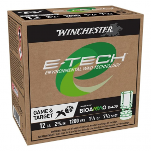 WINCHESTER AMMO E-Tech 12Ga 2.75in #7.5 1-1/8oz 25rd/Box Shotshell (WCM127)
