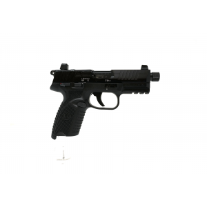 USED: FN 502 Tactical .22LR Pistol Case, 1 Mag, Optics, Plate