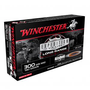 WINCHESTER Expedition Big Game Long Range .300 Win Mag 190Gr Accubond LR 20rd Box Rifle Ammo (S300LR)