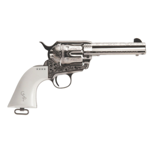 Cimarron CIMARRON Frontier Patton .45LC 4.75in Pre-War Nickel Laser Engraving Revolver (PP410LNPT) - $867.99 at GritrSports