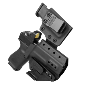 GRITR Appendix IWB Kydex Right Hand Gun Holster for Glock 19 w/ Mag Holder