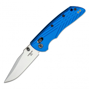 HOGUE Deka 3.25in Clip Point Blade Blue Polymer Handle Folding Knife (24373)