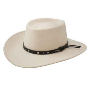STETSON Unisex Adults Black Hawk Silverbelly Hat (SWBKHK-783261)