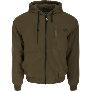 DRAKE Men's MST Waterproof Full Zip Green Timber Hoodie (DW2780-GTB) - Drake