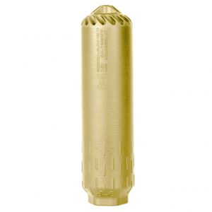 HUXWRX Safety Company Flow, Suppressor, 762NATO, Flat Dark Earth, Titanium, Fits HUXWRX Muzzle Devices 2548