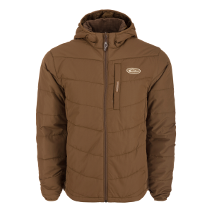 DRAKE MST Synthetic Down Hooded Brown Jacket (DW4060-BRN) - Drake