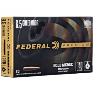 FEDERAL Centerfire Rifle Ammunition 6.5 Creedmoor 140 Gr Berger Hybridtarget (GM65CRDBH2)