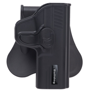 BULLDOG CASES Rapid Release Black Right Hand Paddle Holster for Glock 42 (RR-G42)