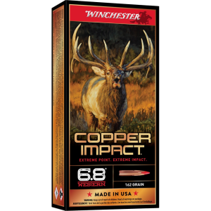 CHESTER Copper Impact 6.8 Western 162gr Copper Extreme Point 20rd/Box Rifle (X68WLF) Ammo