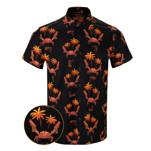 RETRO RIFLE The Crab Button Down Shirt, Medium (THECRAB-M)