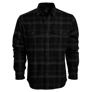VORTEX Men's Timber Rush Flannel Black LS Shirt (220-14-BLK) - Vortex