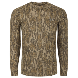 DRAKE EST Camo Performance Crew Bottomland Long Sleeve (DW1505-006) - Drake