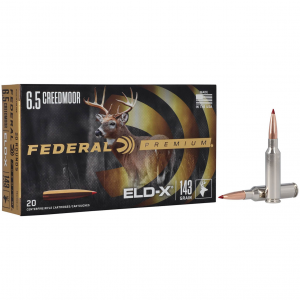 FEDERAL ELD-X 6.5 Creedmoor 143 Gr Centerfire Rifle Ammunition (P65CRDELDX1)