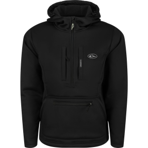 DRAKE Ultimate Wader Quarter Zip Black Hoodie (DW7420-BLK)